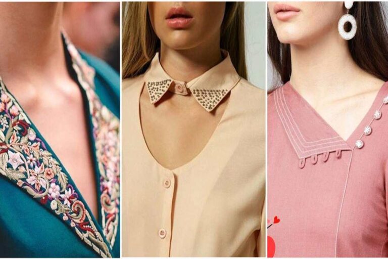 Fashionable Collar Neck Designs for Kurtis