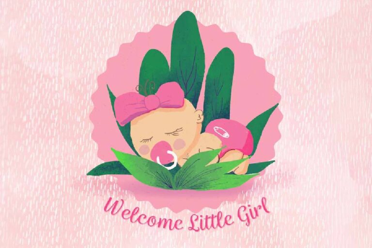 Welcome Status for New Born Baby Girl