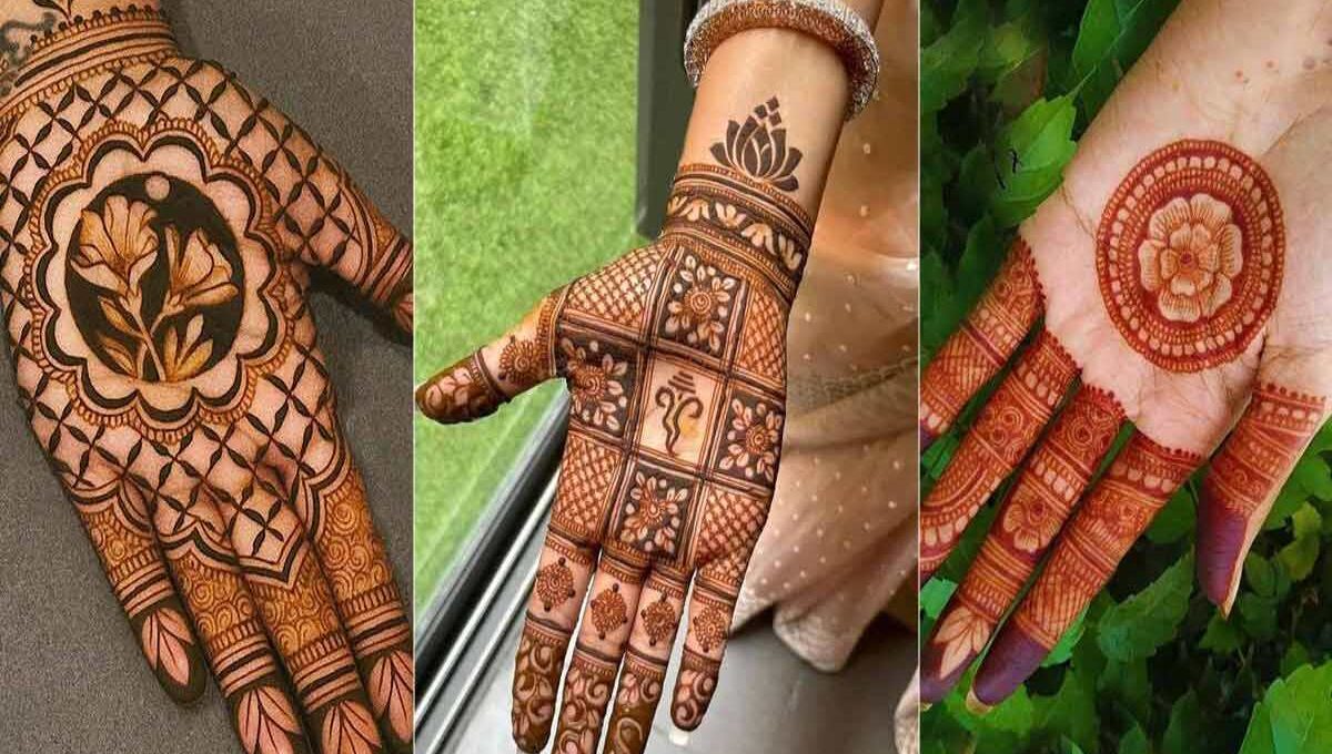 Front Hand Mehndi Design Simple