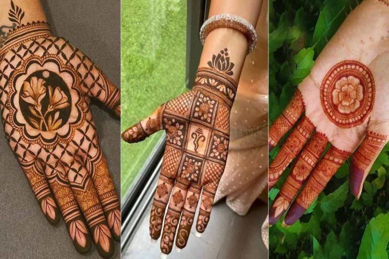 Front Hand Mehndi Design Simple